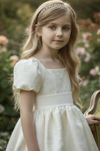 ARIELLE DRESS IVORY JACQUARD