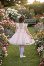 ELIANA DRESS & BOW SET BLUSH PINK