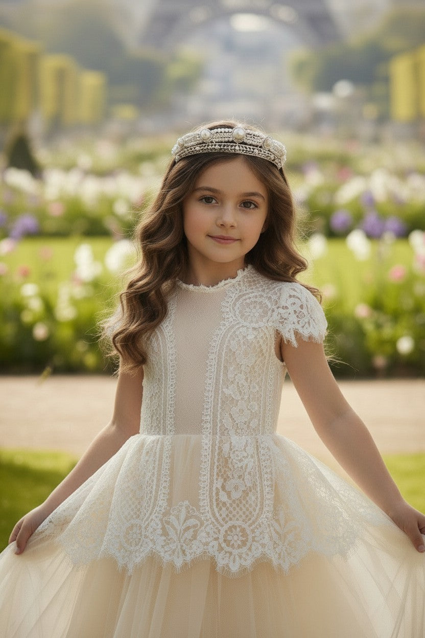 GWENDOLYN GOWN-WHITE/NATURAL