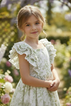 ANNA DRESS GREEN FLORAL