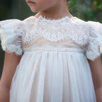 ADRIANA DRESS WHITE/NATURAL