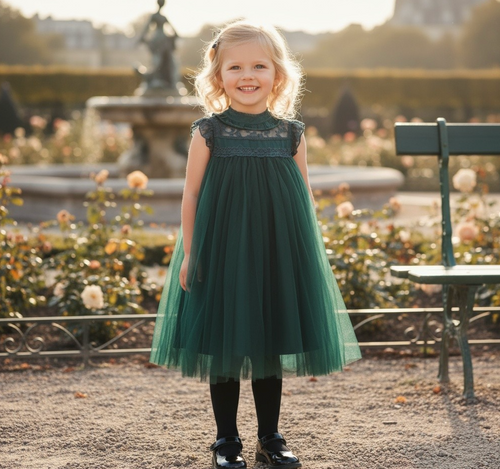 ALLESSANDRA DRESS EMERALD