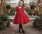 BIANCA DRESS CRIMSON