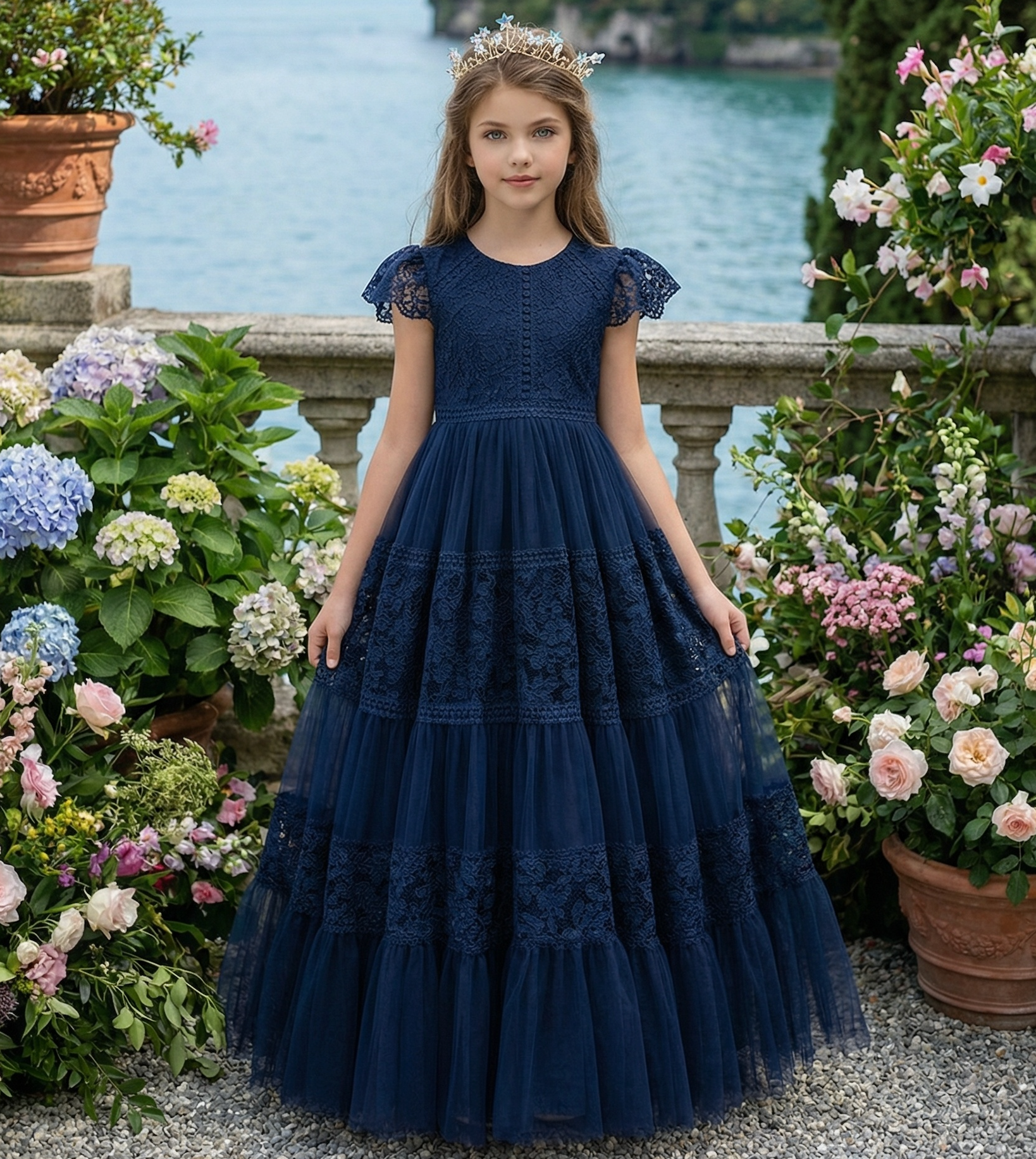 CATERINA DRESS NAVY