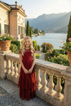 MEGHAN GOWN CRIMSON