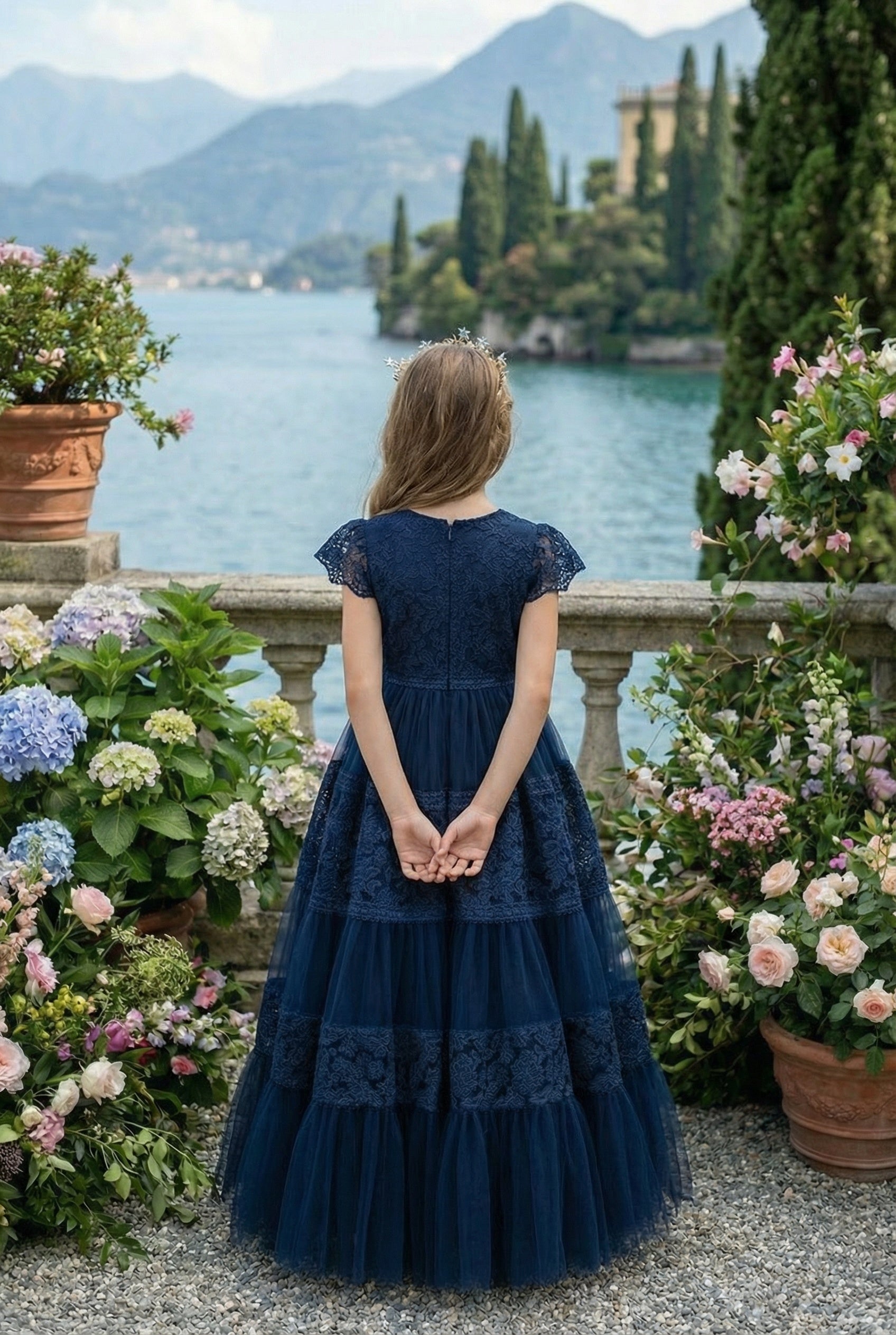 CATERINA DRESS NAVY